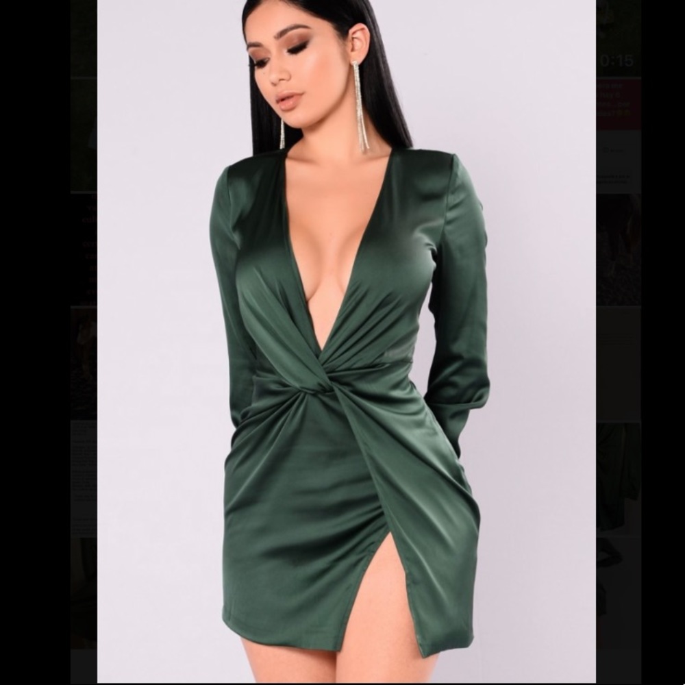 Fashion Nova Green Dress
